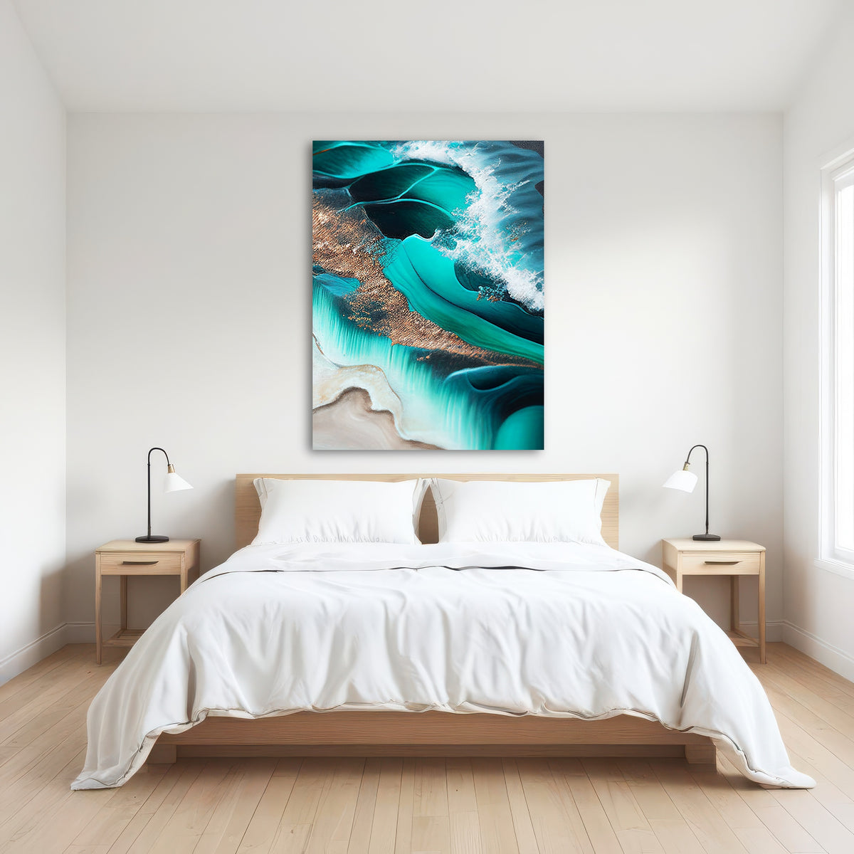 AUTO-MOCKUP ROOM | Coastal Abstract Series 7