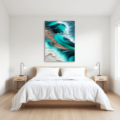 AUTO-MOCKUP ROOM | Coastal Abstract Series 7