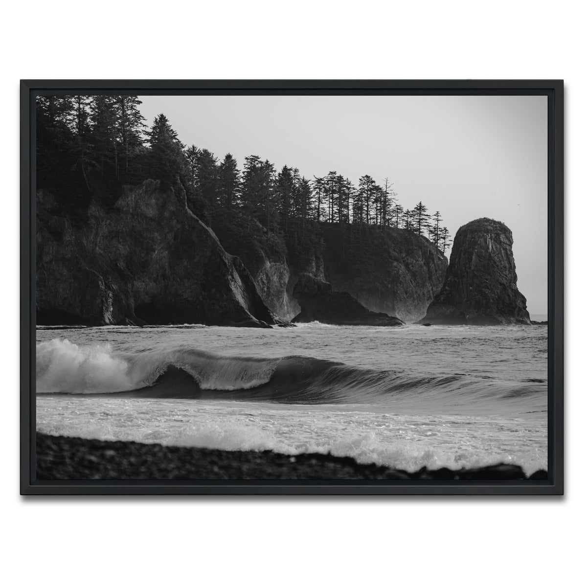 AUTO-MOCKUP WHITE | Coastal Moment | 1 Piece | Black Framed Canvas | group=4x3