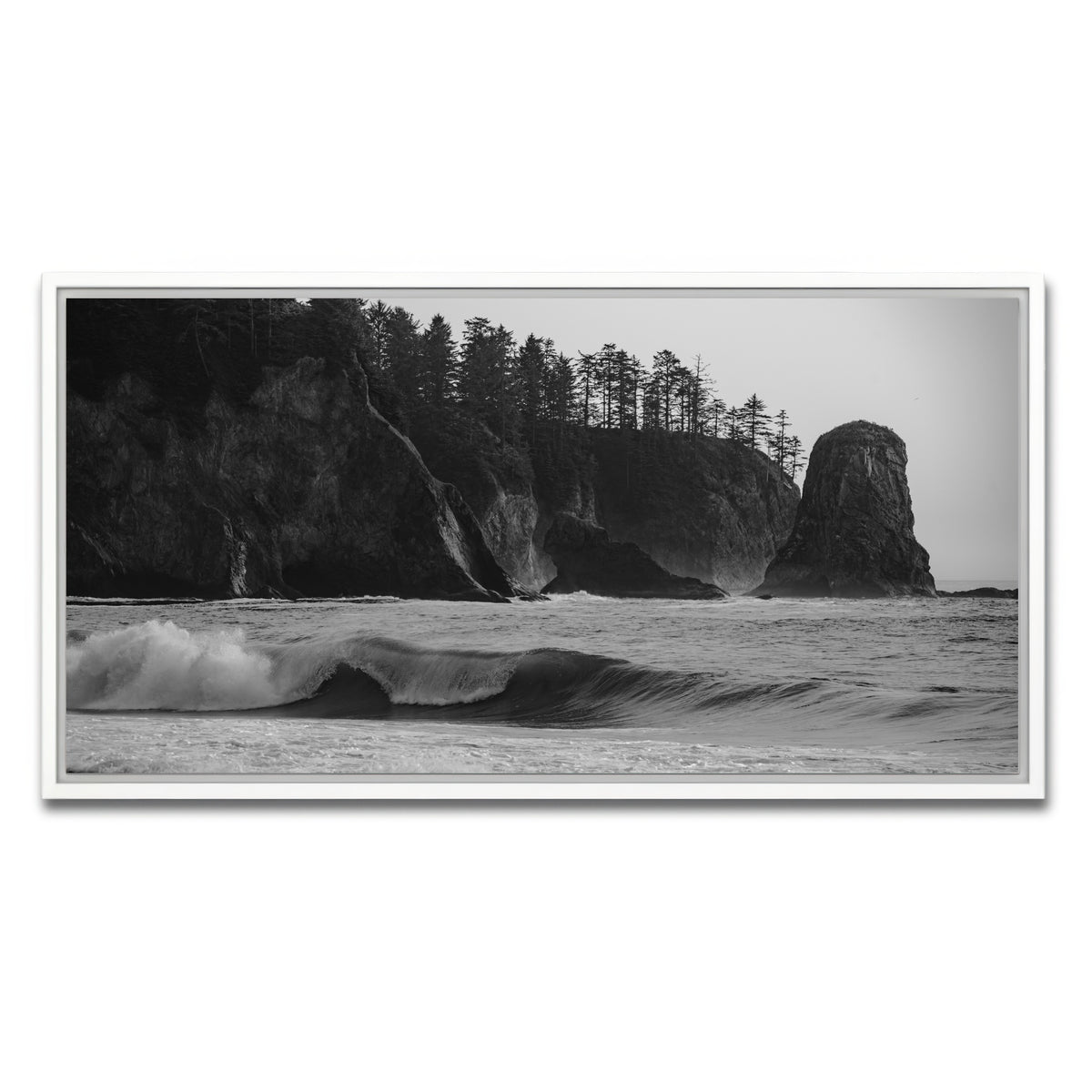 AUTO-MOCKUP WHITE | Coastal Moment | 1 Piece | White Framed Canvas | group=2x1