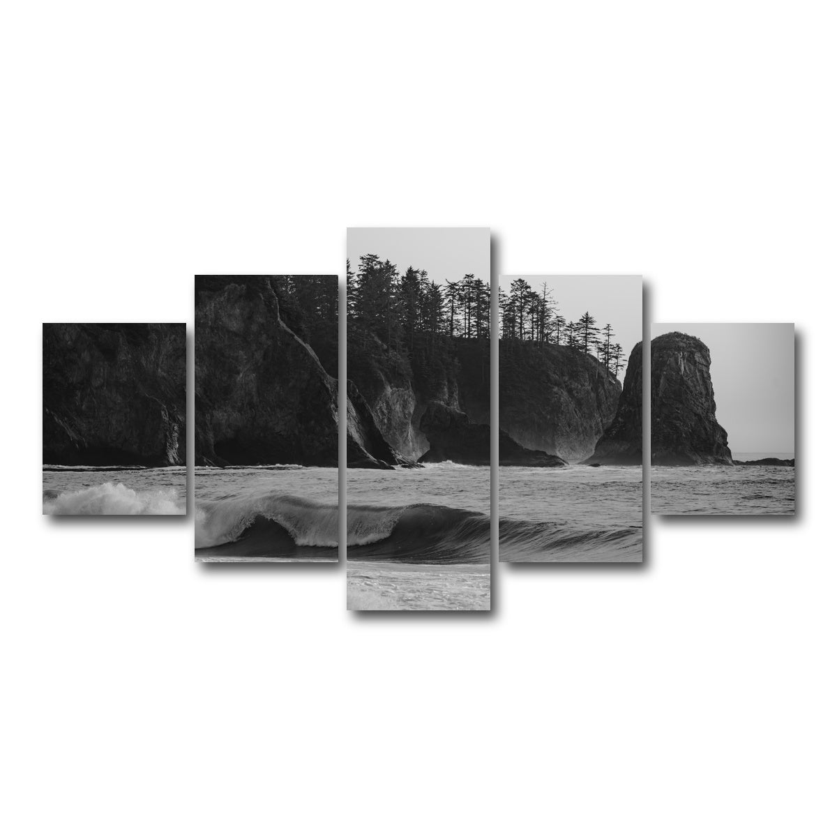 AUTO-MOCKUP WHITE | Coastal Moment | 5 Piece | Gallery Wrap Canvas | group=5_short