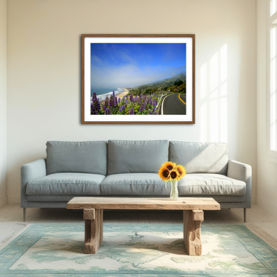 AUTO-MOCKUP ROOM | Coastal Highway Wall Art