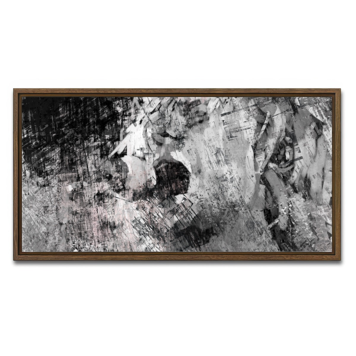 AUTO-MOCKUP WHITE | Cobain | 1 Piece | Walnut Framed Canvas | group=2x1