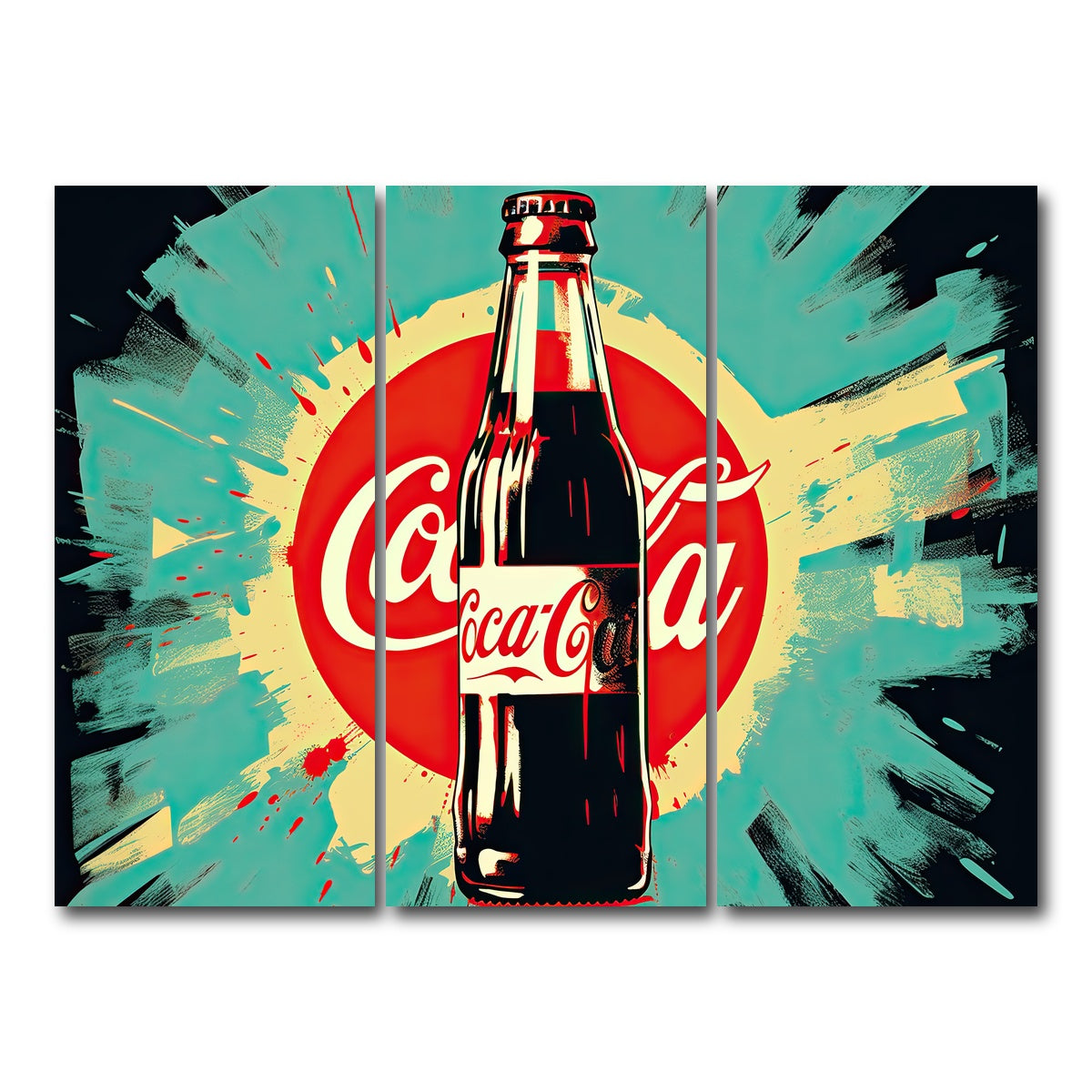 AUTO-MOCKUP WHITE | Coca Cola Bottle | 3 Piece | Gallery Wrap Canvas | group=8x18
