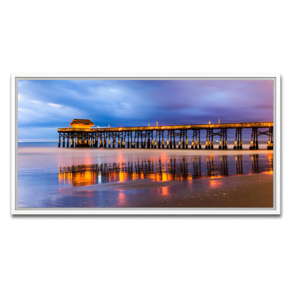 AUTO-MOCKUP WHITE | Cocoa Beach | 1 Piece | White Framed Canvas | group=2x1