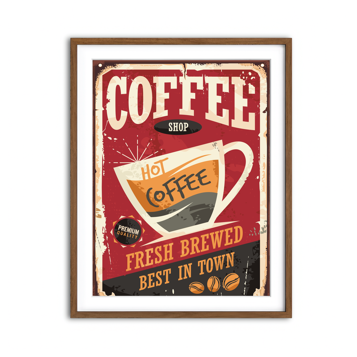 Framed Print 3x4 Walnut