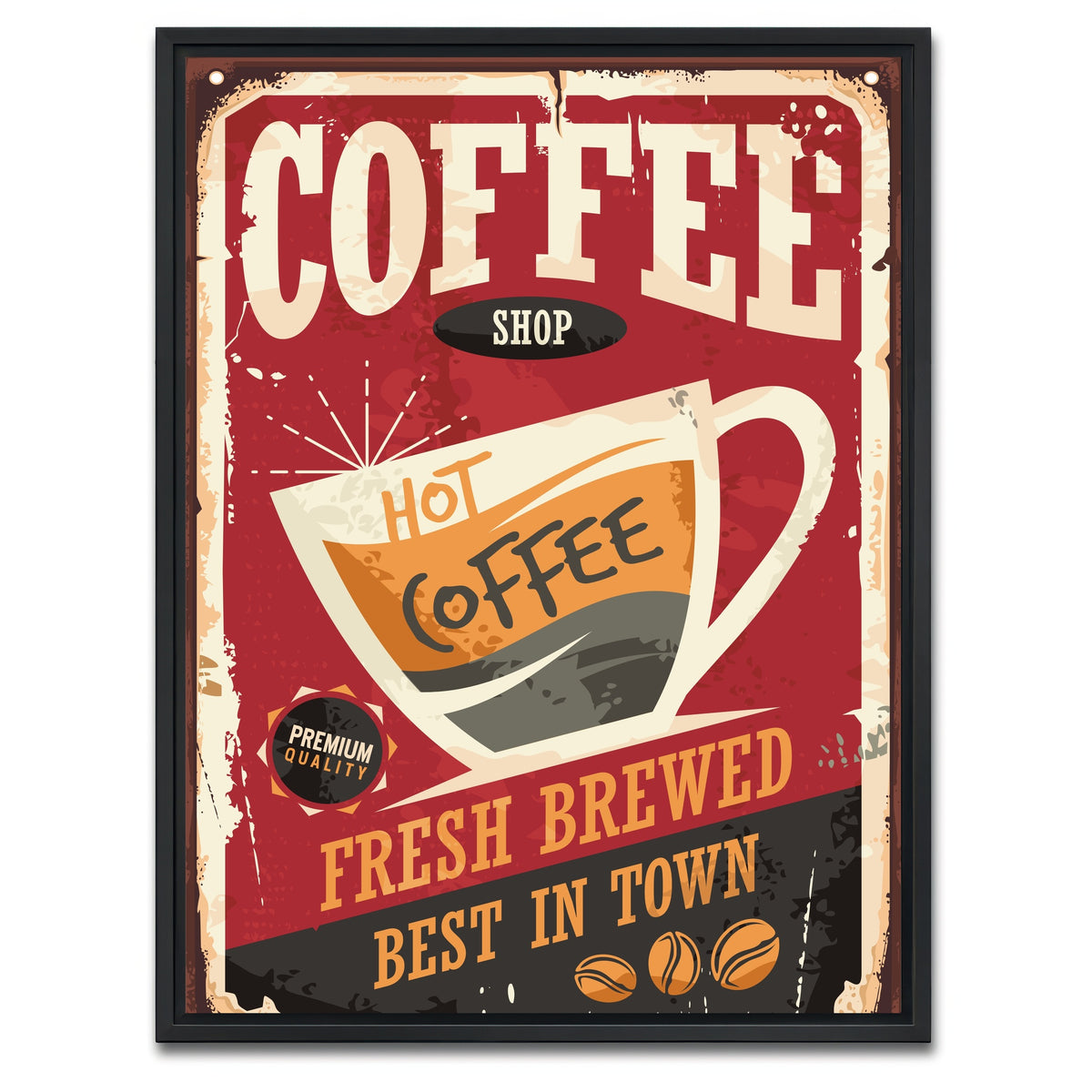 AUTO-MOCKUP WHITE | Coffee Shop | 1 Piece | Black Framed Canvas | group=3x4