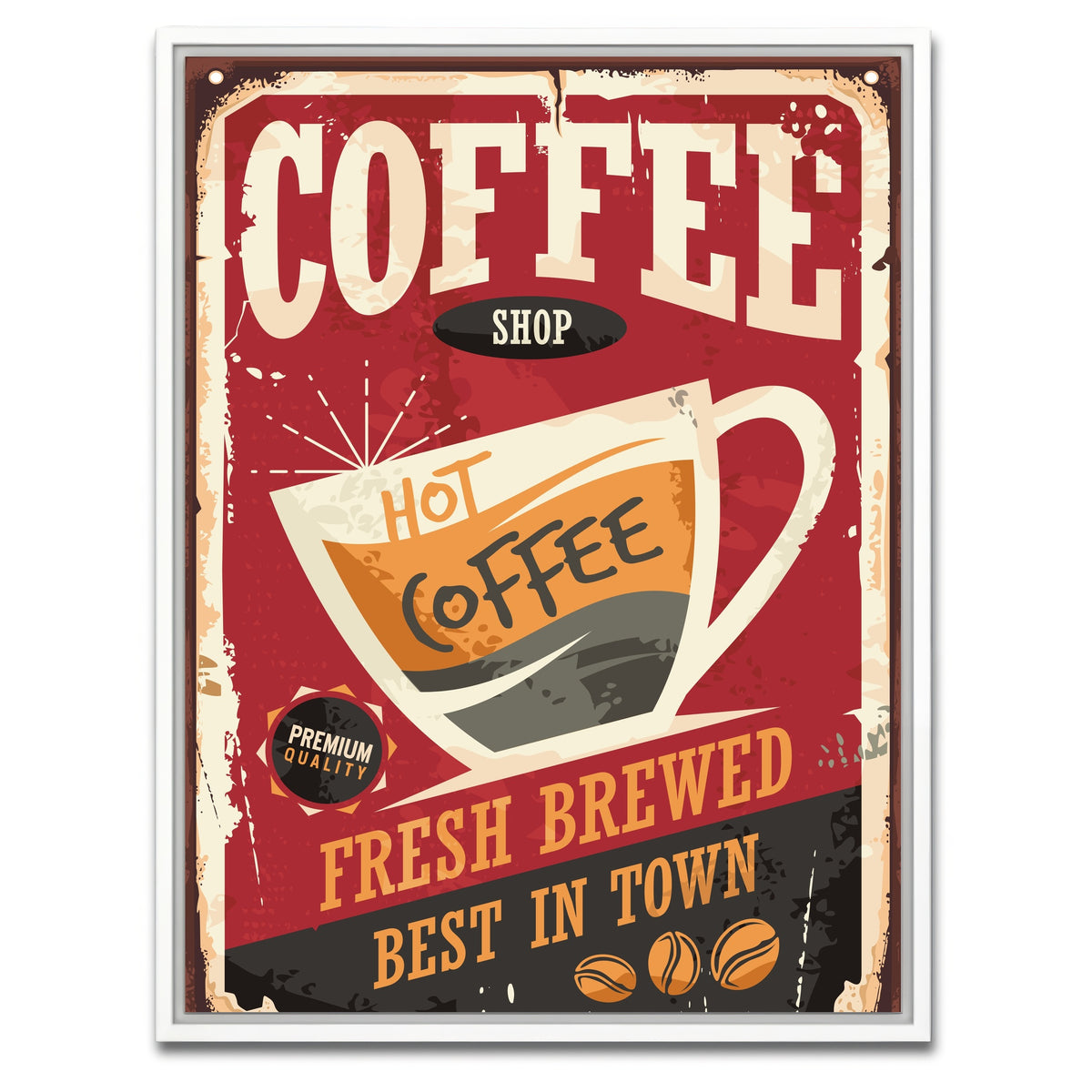 AUTO-MOCKUP WHITE | Coffee Shop | 1 Piece | White Framed Canvas | group=3x4