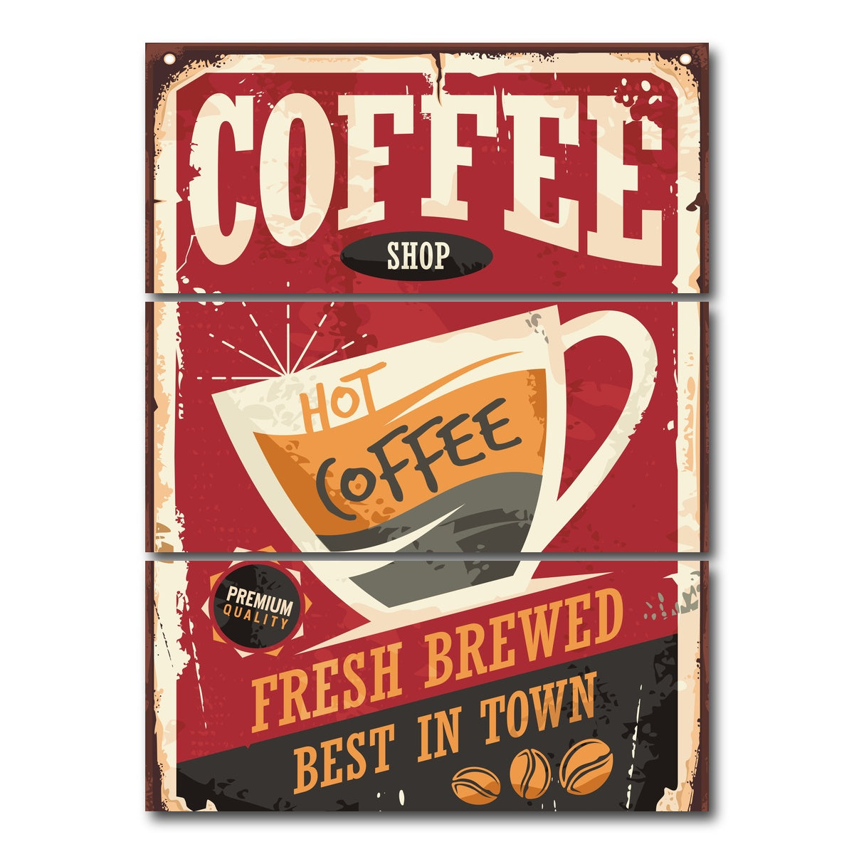 AUTO-MOCKUP WHITE | Coffee Shop | 3 Piece | Gallery Wrap Canvas | group=8x18_stacked