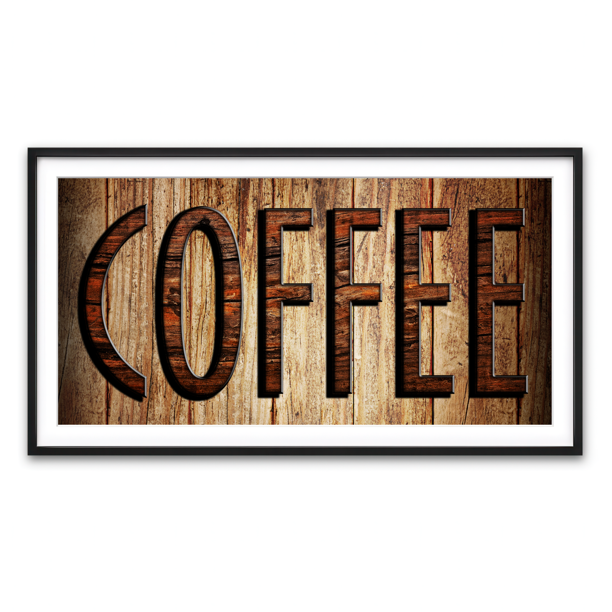 Framed Print 2x1 Black