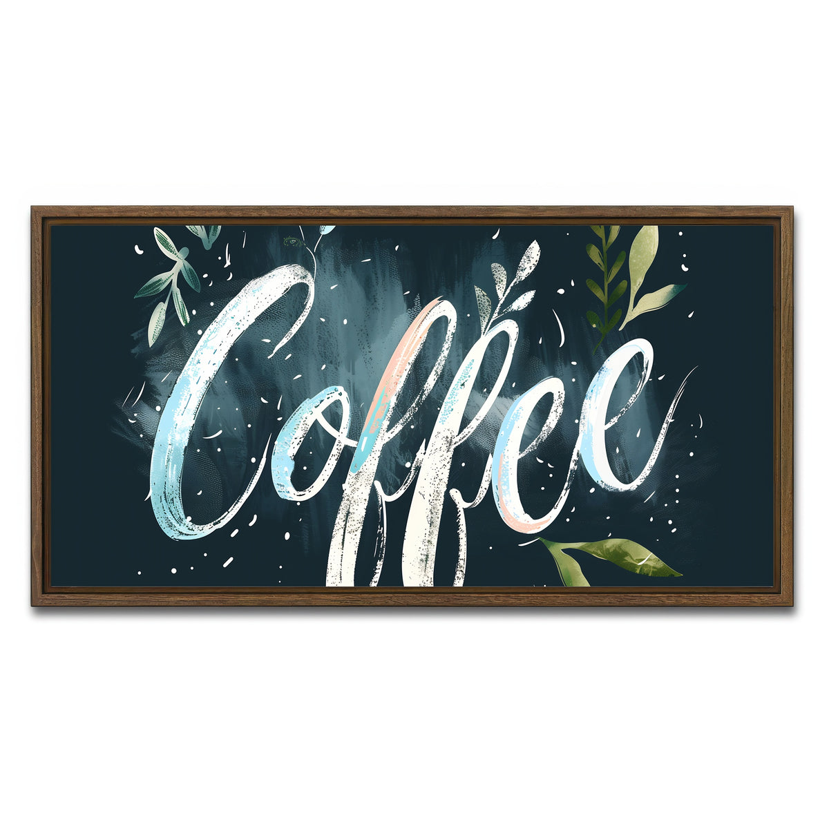 AUTO-MOCKUP WHITE | Coffee | 1 Piece | Walnut Framed Canvas | group=2x1