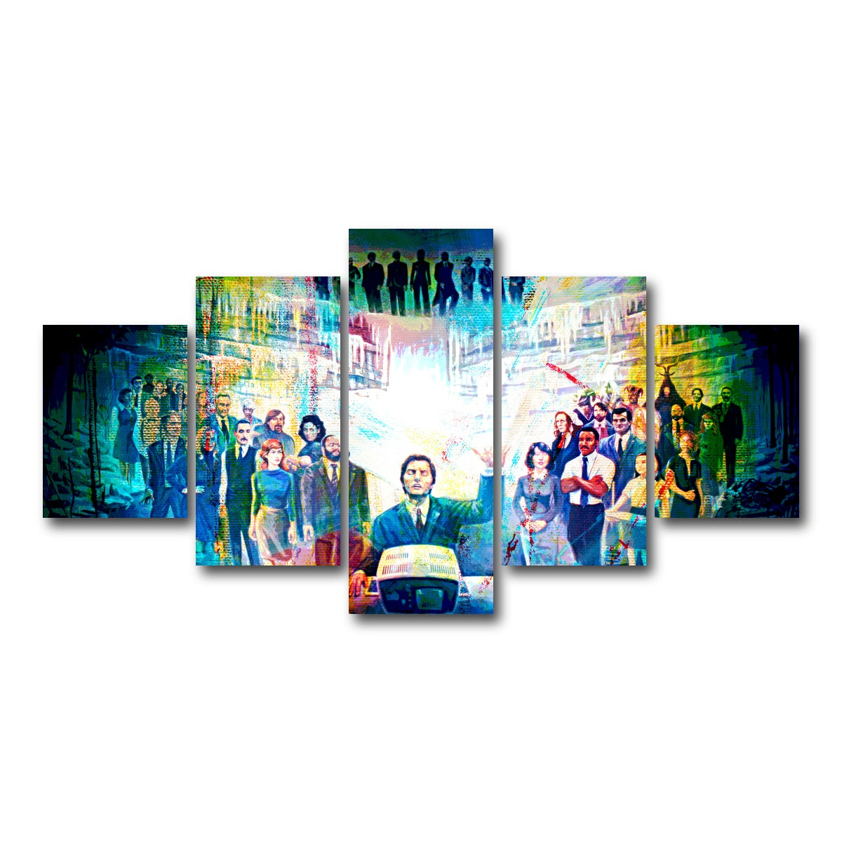 AUTO-MOCKUP WHITE | Cold Harbor Painting | 5 Piece | Gallery Wrap Canvas | group=5_short