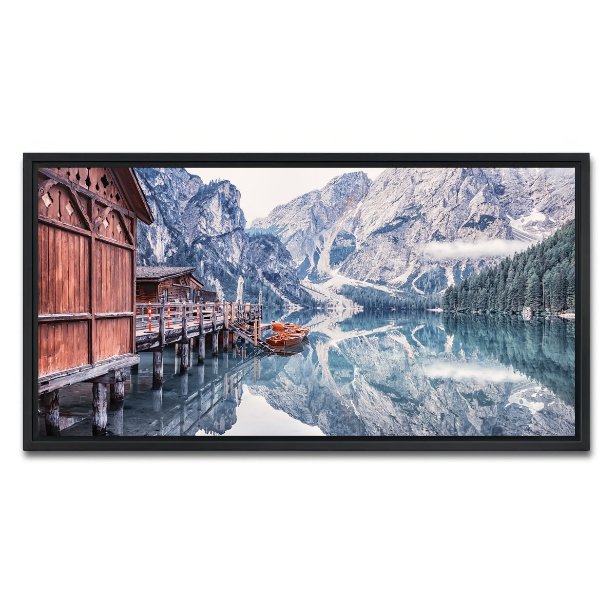 AUTO-MOCKUP WHITE | Cold Morning | 1 Piece | Black Framed Canvas | group=2x1