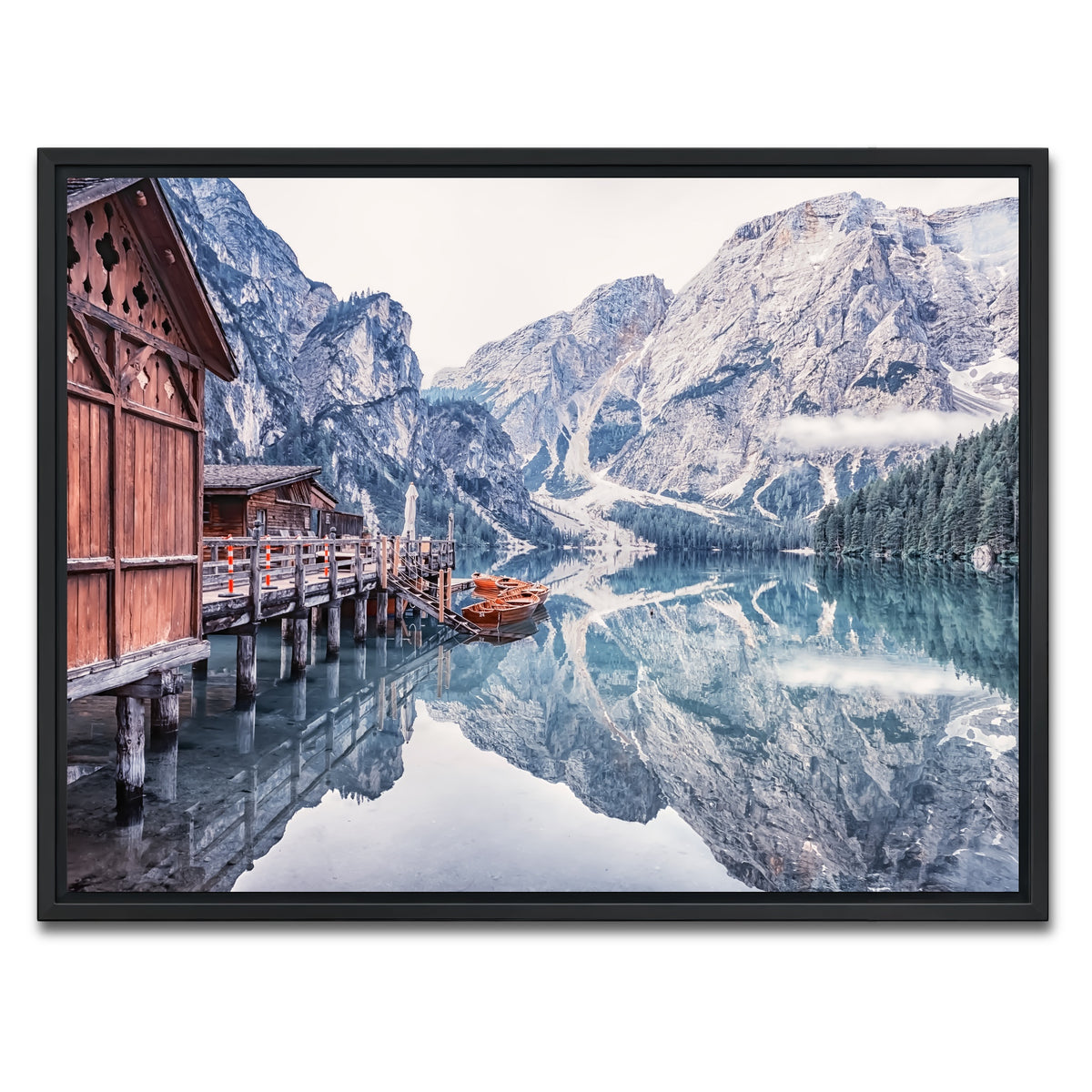AUTO-MOCKUP WHITE | Cold Morning | 1 Piece | Black Framed Canvas | group=4x3