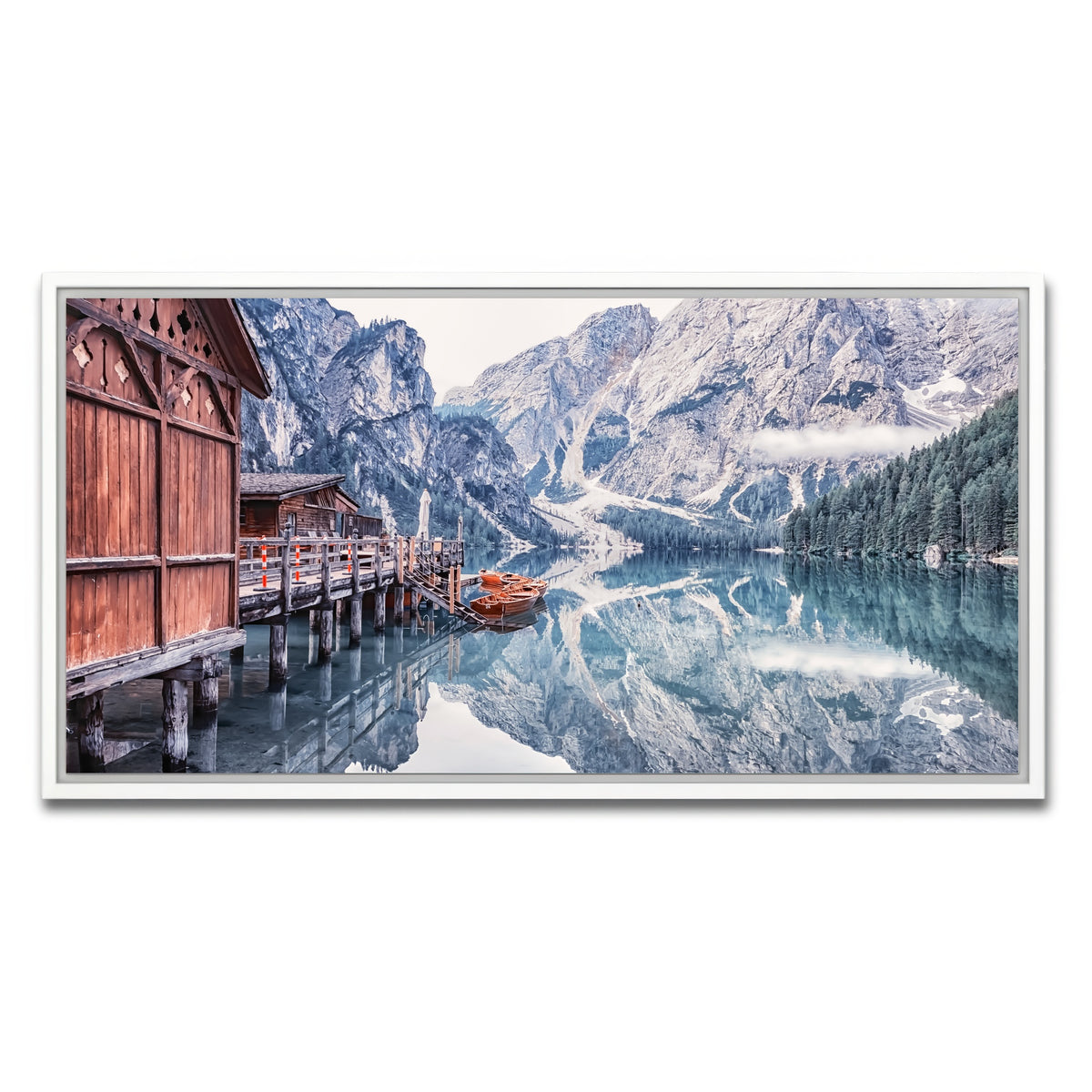 AUTO-MOCKUP WHITE | Cold Morning | 1 Piece | White Framed Canvas | group=2x1