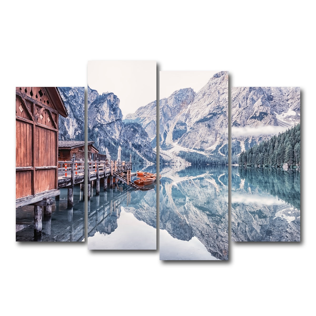 AUTO-MOCKUP WHITE | Cold Morning | 4 Piece | Gallery Wrap Canvas | group=4_normal