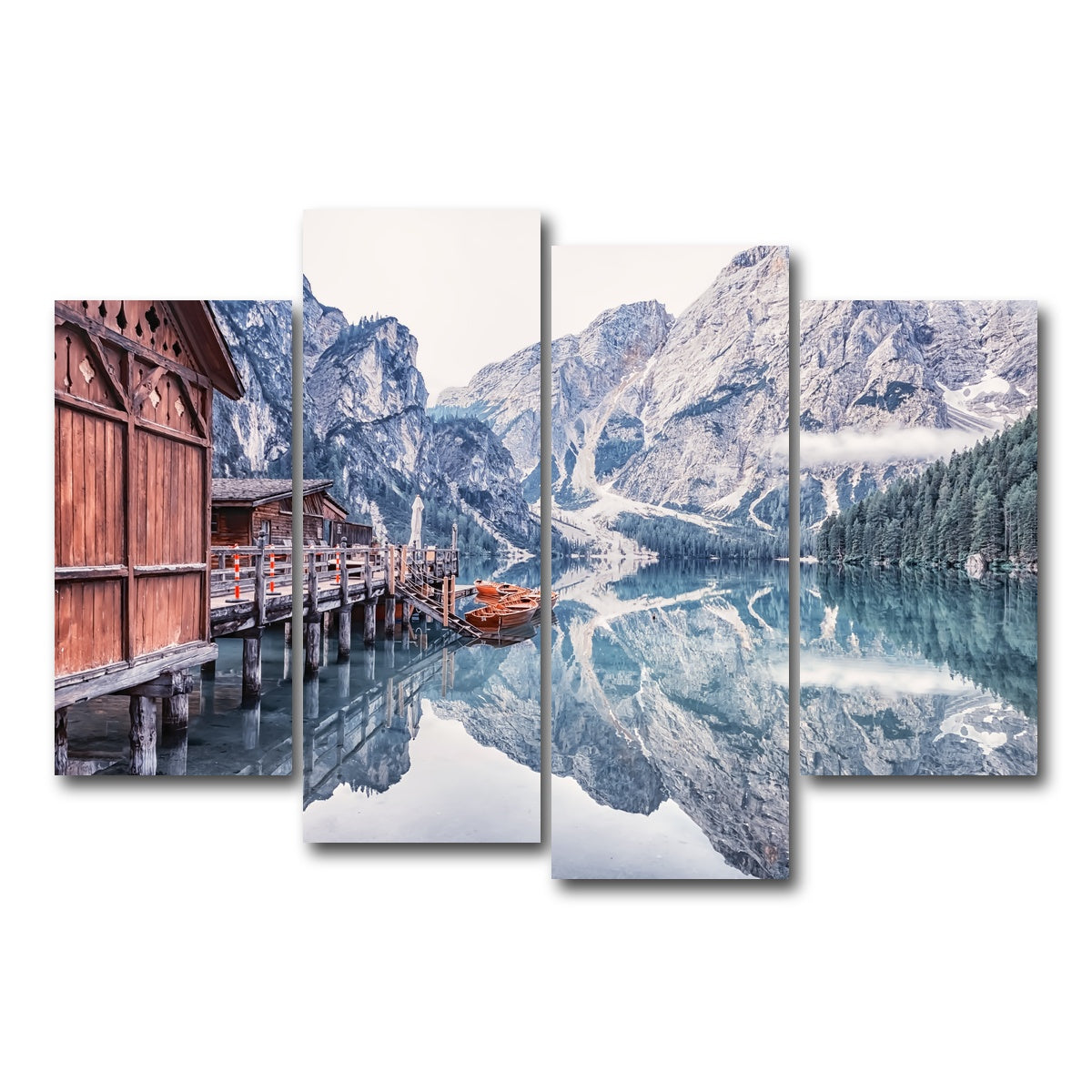 AUTO-MOCKUP WHITE | Cold Morning | 4 Piece | Gallery Wrap Canvas | group=4_short