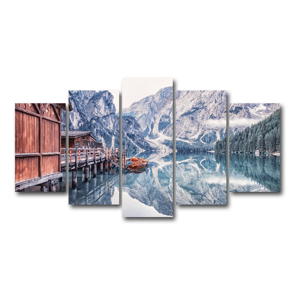AUTO-MOCKUP WHITE | Cold Morning | 5 Piece | Gallery Wrap Canvas | group=5_normal