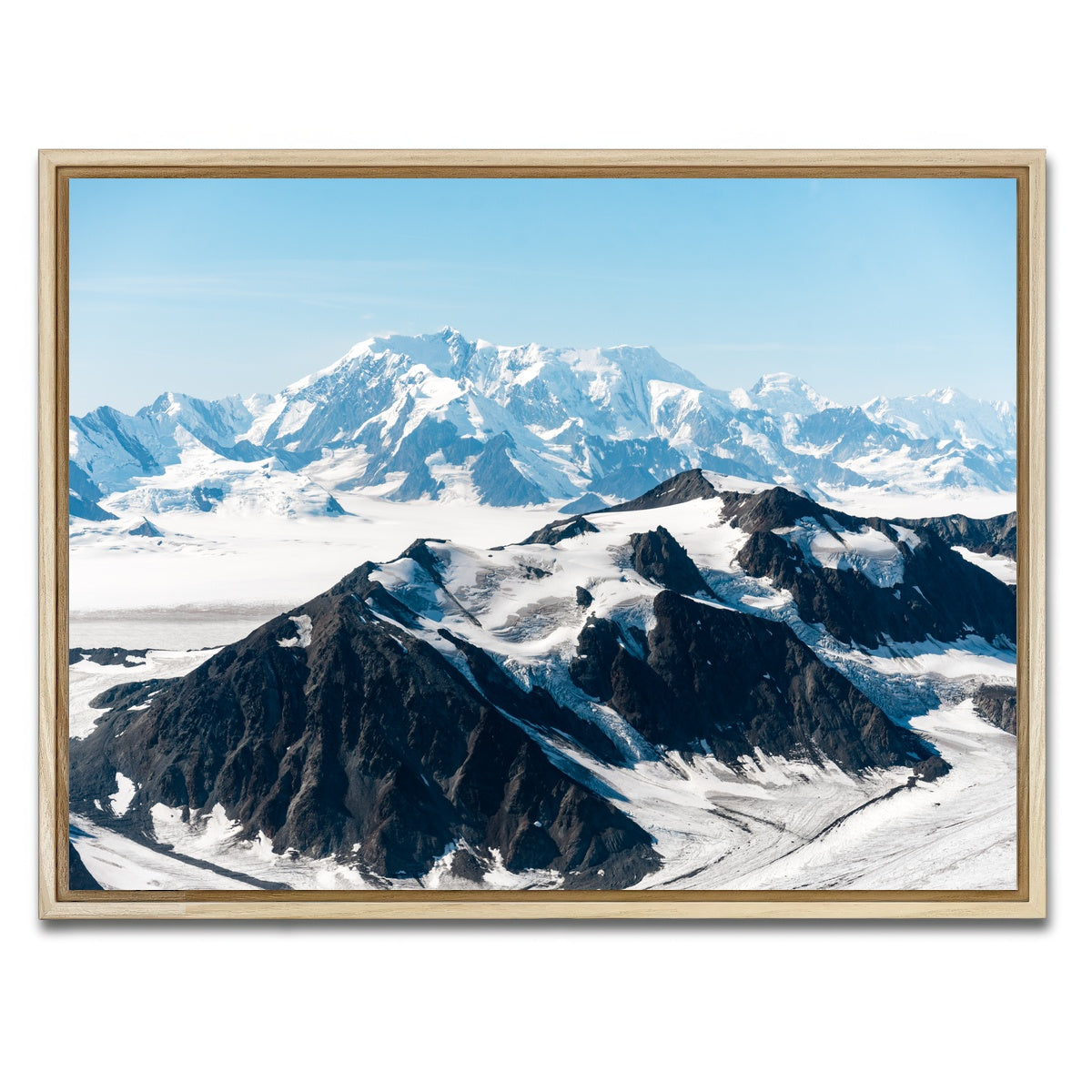 AUTO-MOCKUP WHITE | Cold Mountains | 1 Piece | Natural Framed Canvas | group=4x3