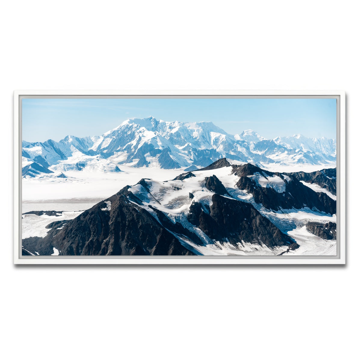 AUTO-MOCKUP WHITE | Cold Mountains | 1 Piece | White Framed Canvas | group=2x1