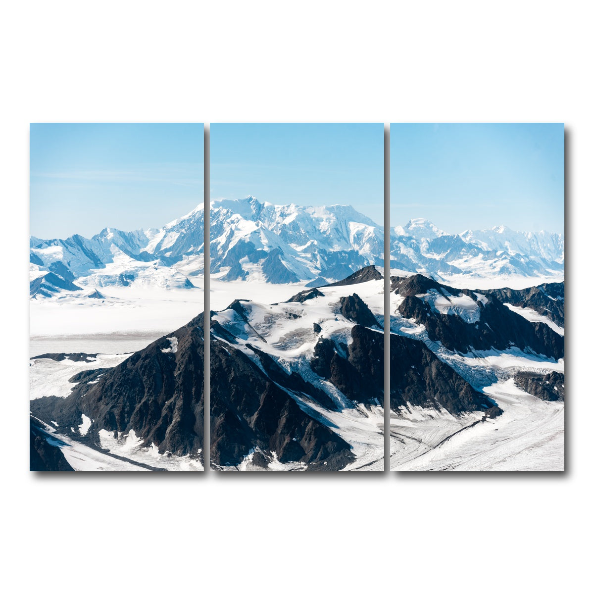 AUTO-MOCKUP WHITE | Cold Mountains | 3 Piece | Gallery Wrap Canvas | group=12x24