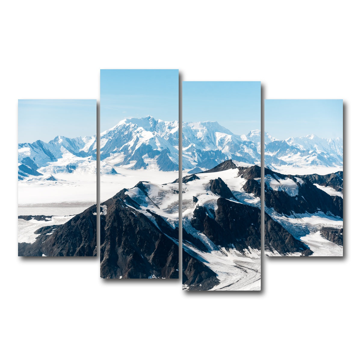 AUTO-MOCKUP WHITE | Cold Mountains | 4 Piece | Gallery Wrap Canvas | group=4_short