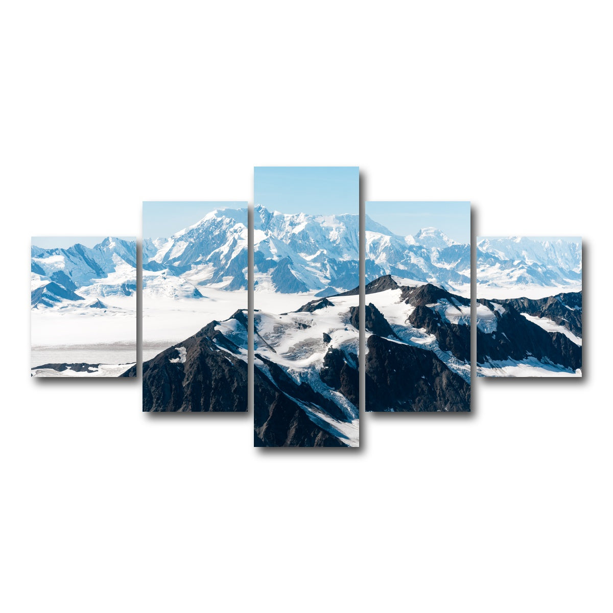 AUTO-MOCKUP WHITE | Cold Mountains | 5 Piece | Gallery Wrap Canvas | group=5_short