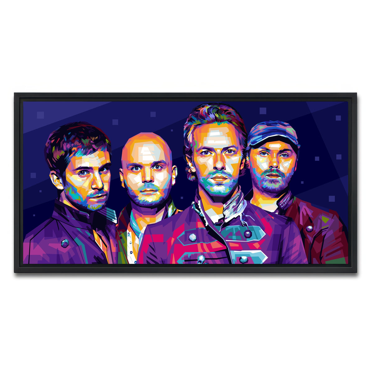 AUTO-MOCKUP WHITE | Coldplay | 1 Piece | Black Framed Canvas | group=2x1