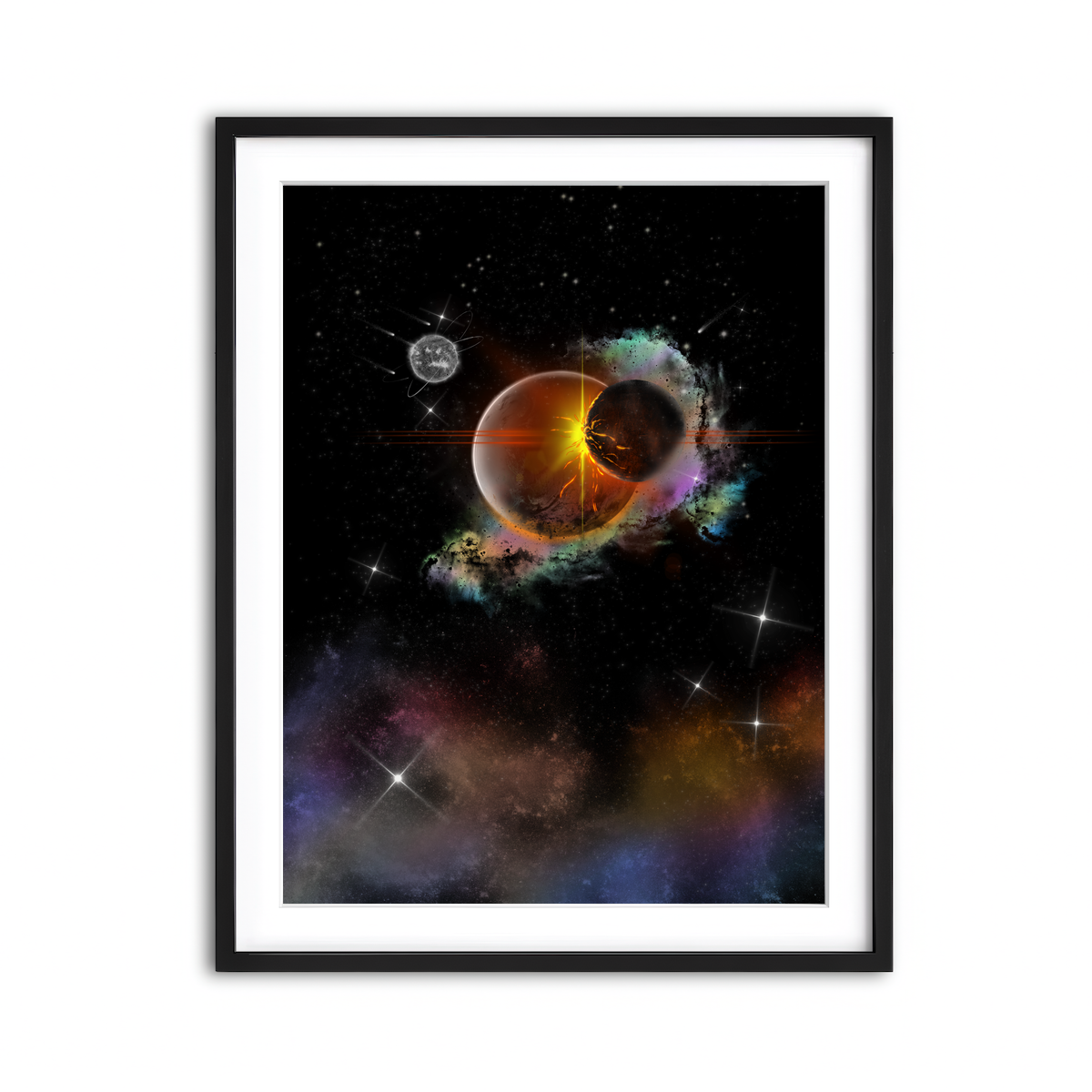 Framed Print 3x4 Black
