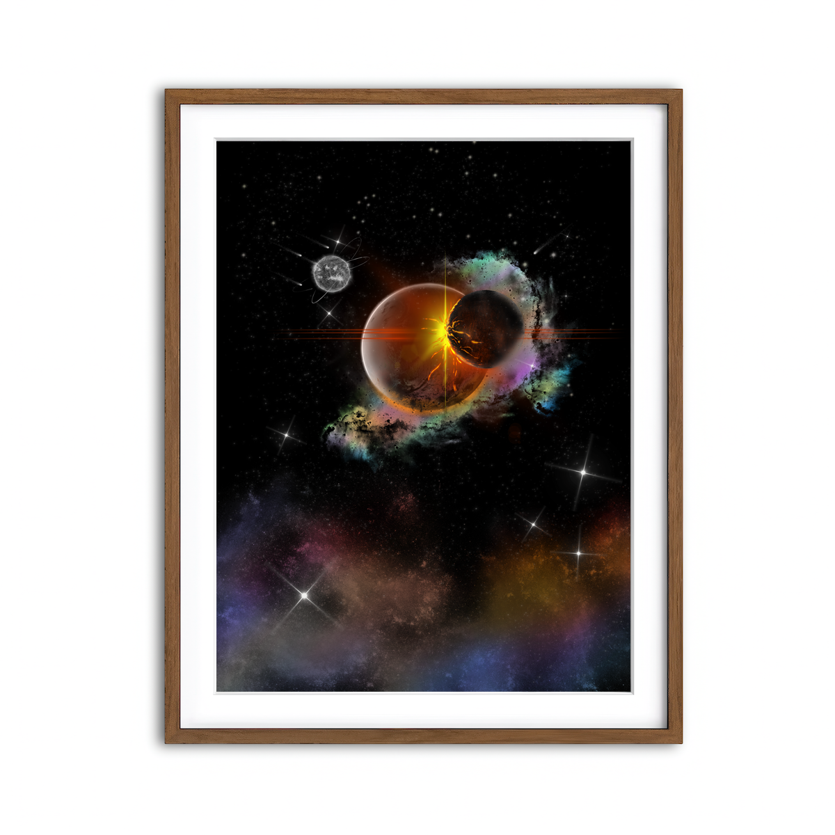 Framed Print 3x4 Walnut