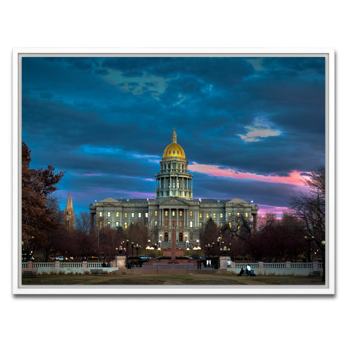 AUTO-MOCKUP WHITE | Colorado Capitol | 1 Piece | White Framed Canvas | group=4x3