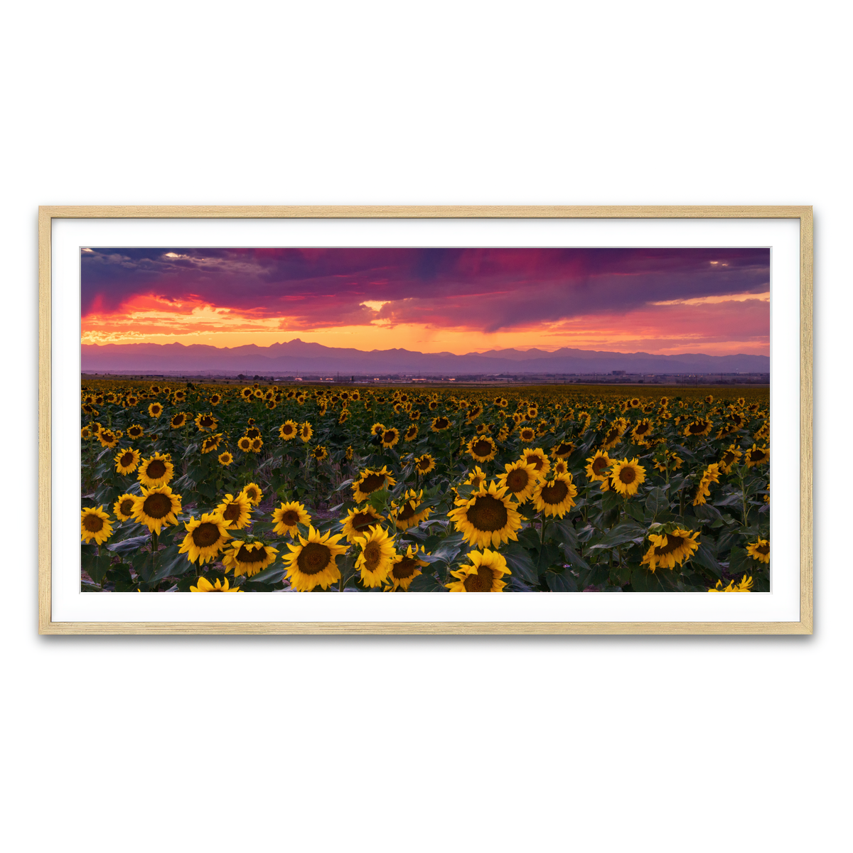 Framed Print 2x1 Natural
