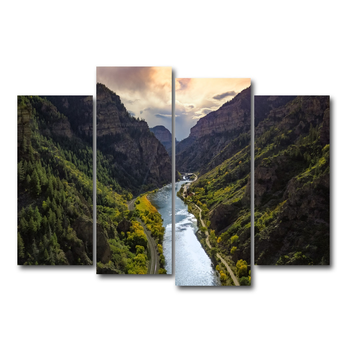 AUTO-MOCKUP WHITE | Colorado Valley | 4 Piece | Gallery Wrap Canvas | group=4_normal