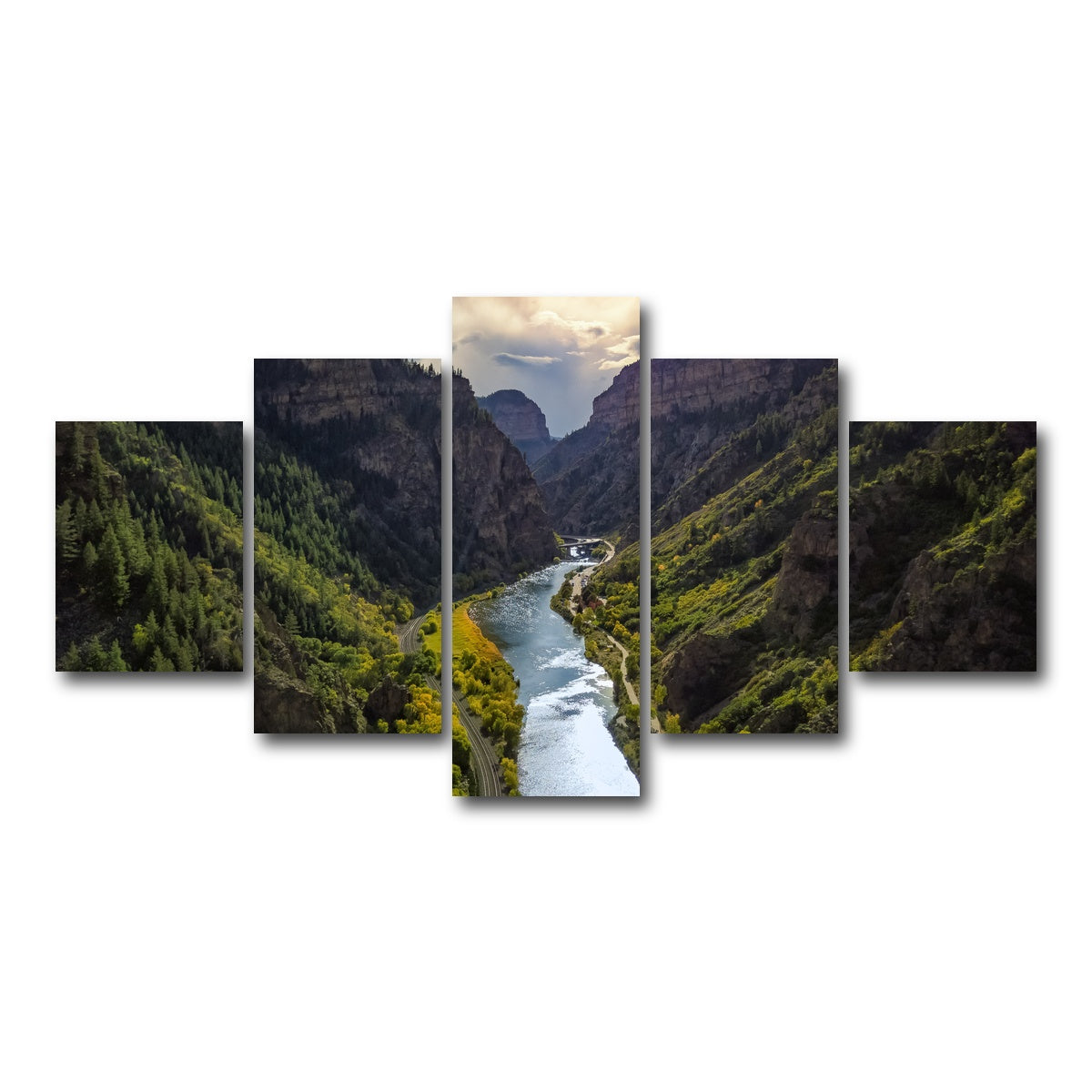 AUTO-MOCKUP WHITE | Colorado Valley | 5 Piece | Gallery Wrap Canvas | group=5_short