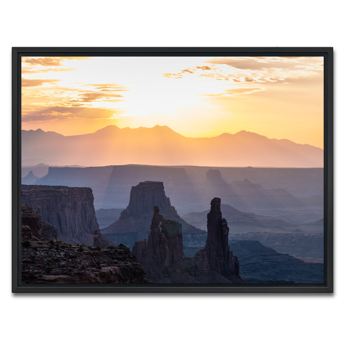 AUTO-MOCKUP WHITE | Colored Canyons | 1 Piece | Black Framed Canvas | group=4x3