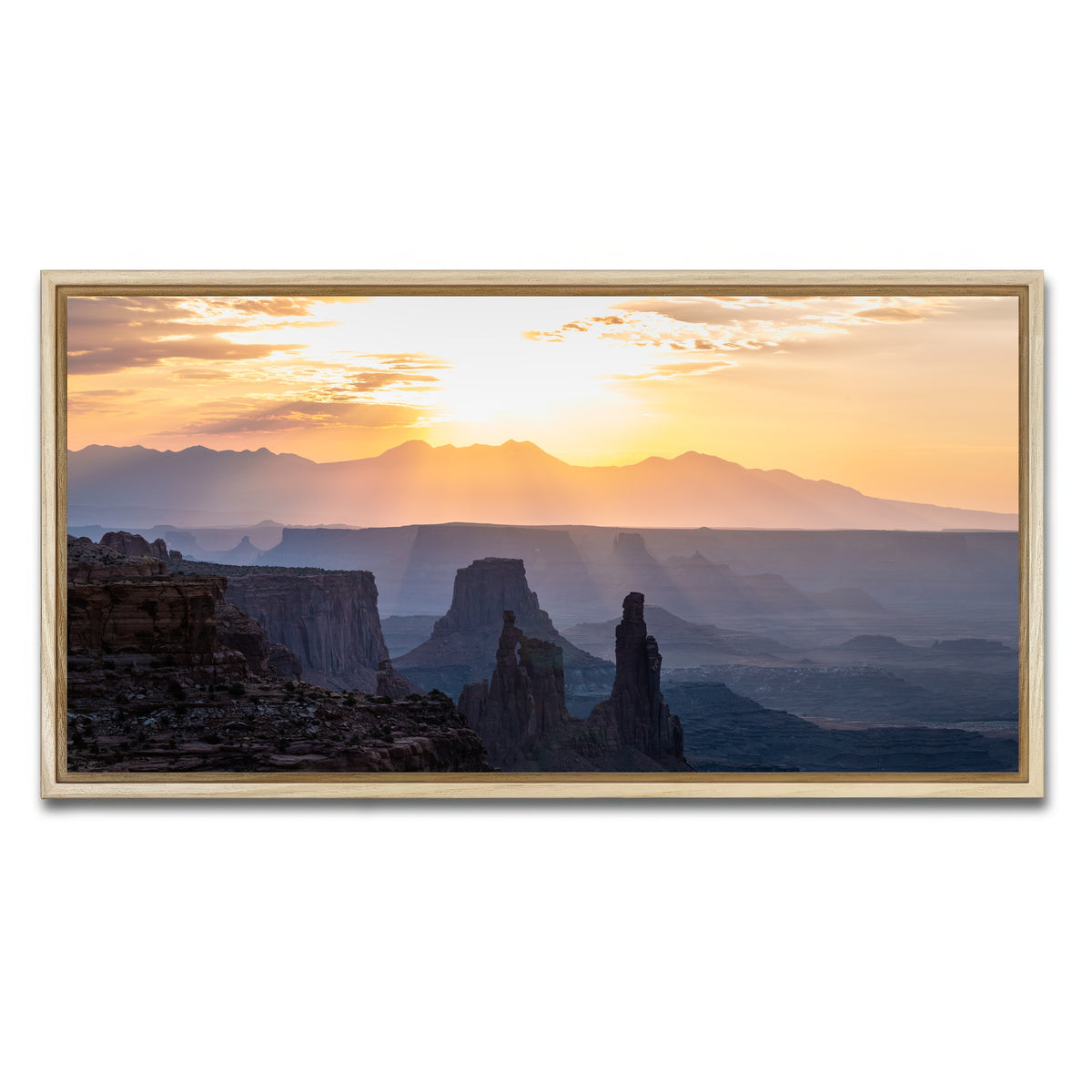 AUTO-MOCKUP WHITE | Colored Canyons | 1 Piece | Natural Framed Canvas | group=2x1