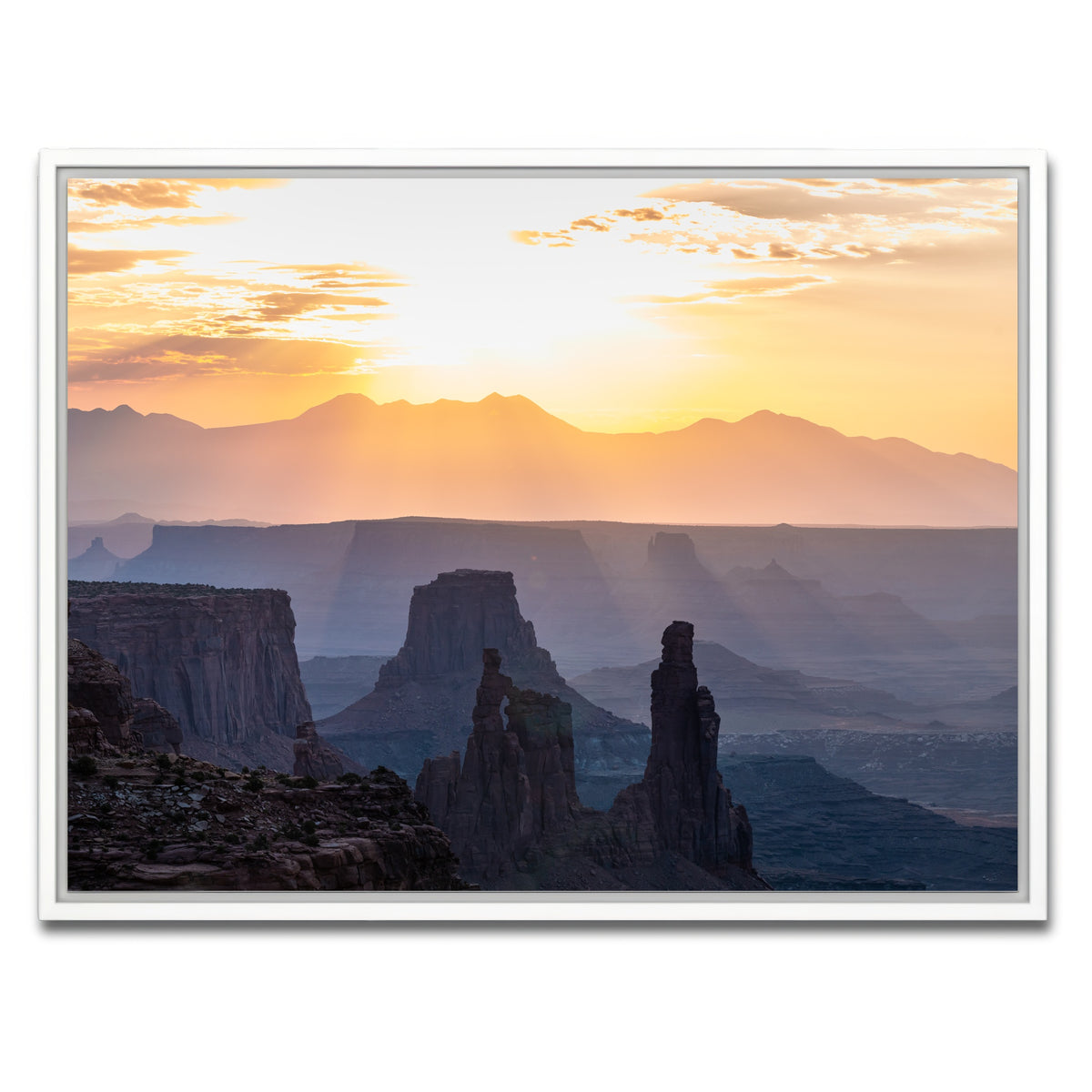 AUTO-MOCKUP WHITE | Colored Canyons | 1 Piece | White Framed Canvas | group=4x3