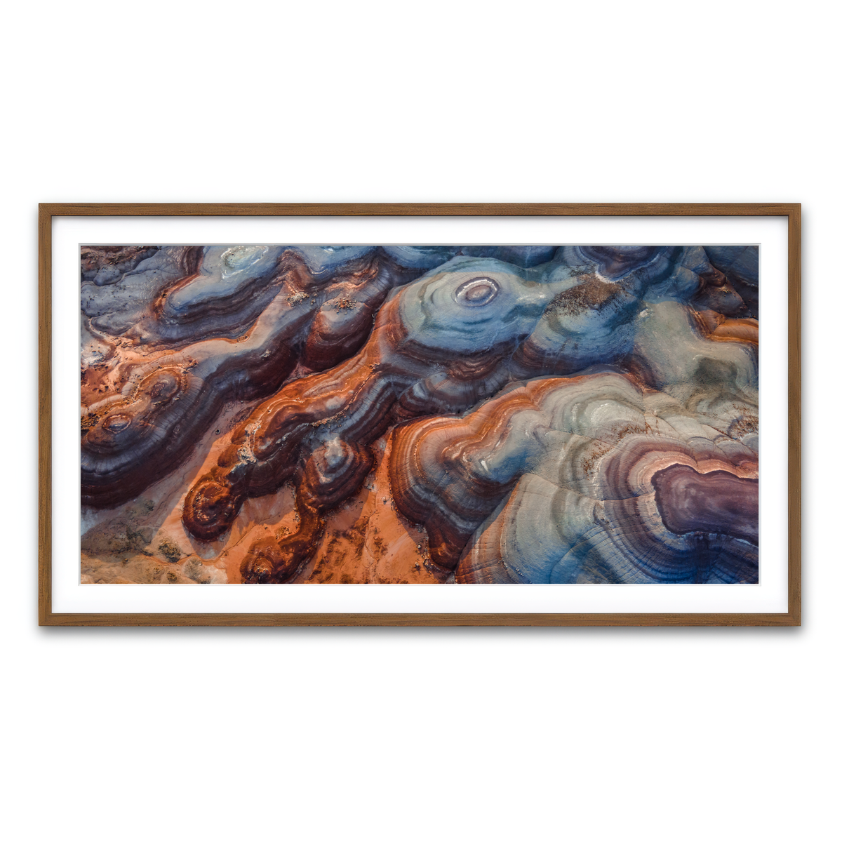 Framed Print 2x1 Walnut