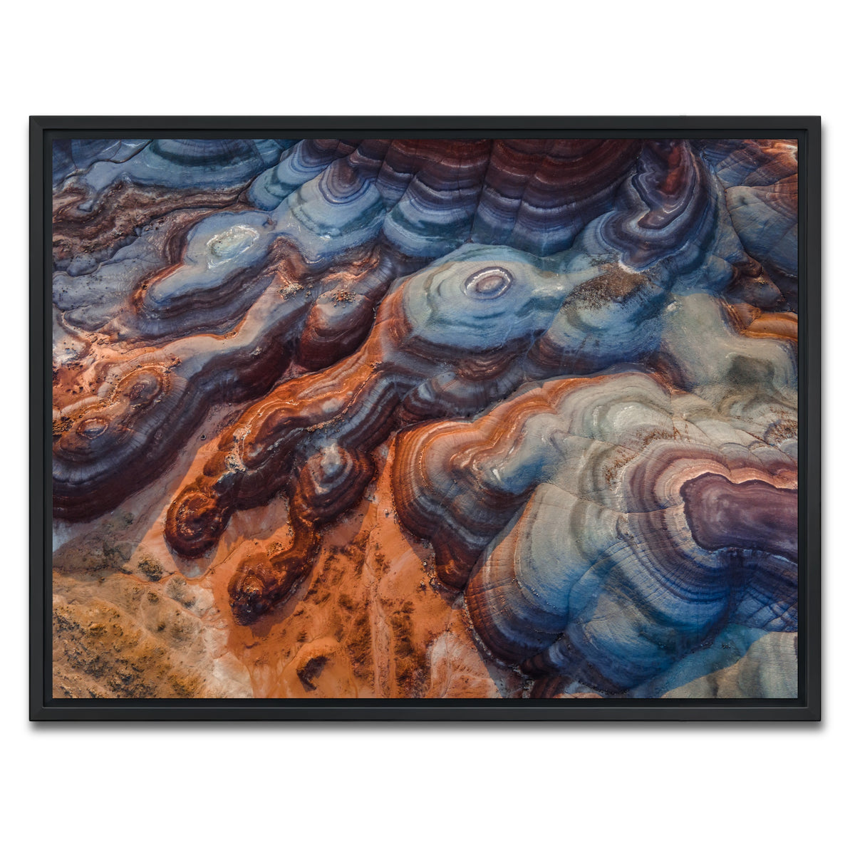 AUTO-MOCKUP WHITE | Colored Hills | 1 Piece | Black Framed Canvas | group=4x3