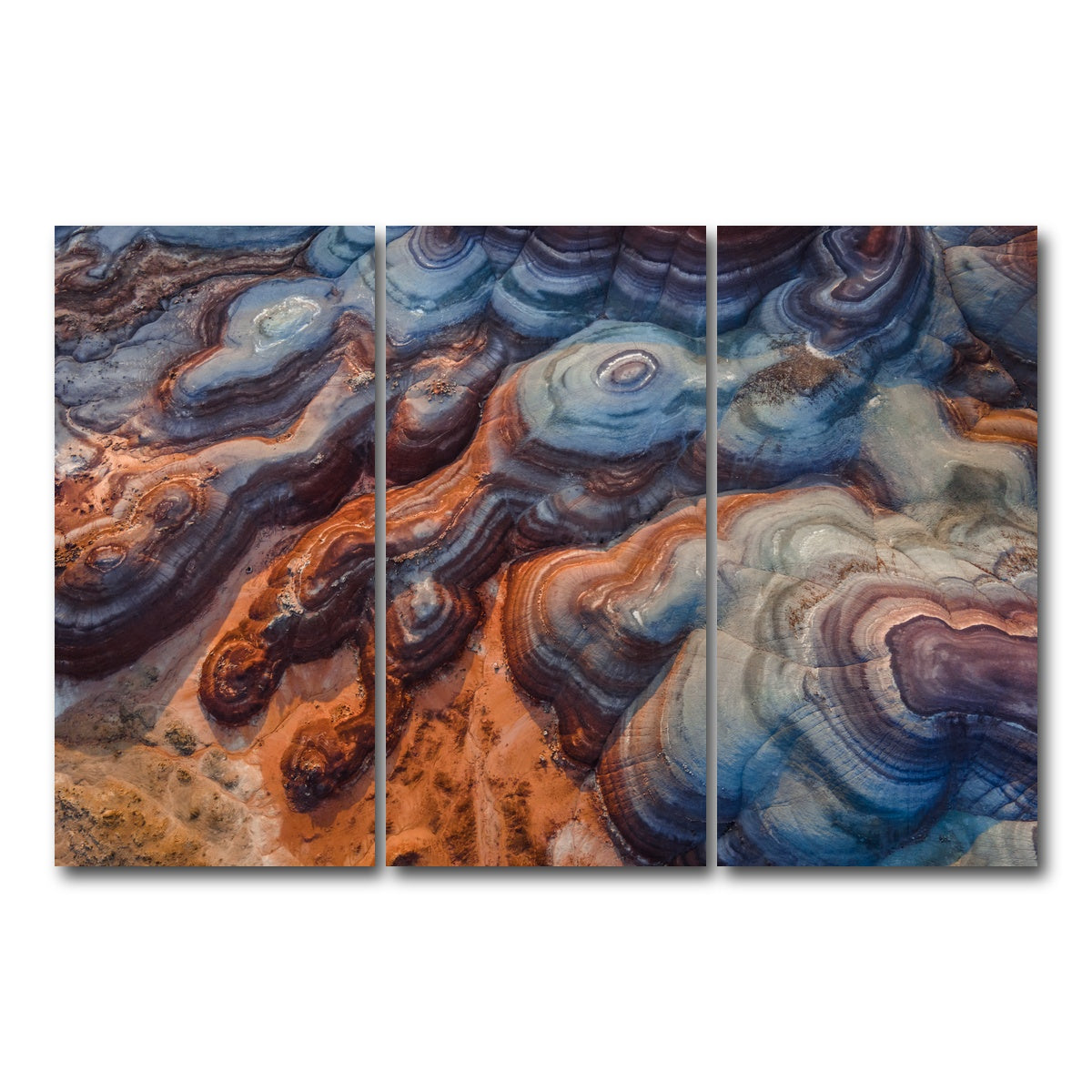 AUTO-MOCKUP WHITE | Colored Hills | 3 Piece | Gallery Wrap Canvas | group=12x24