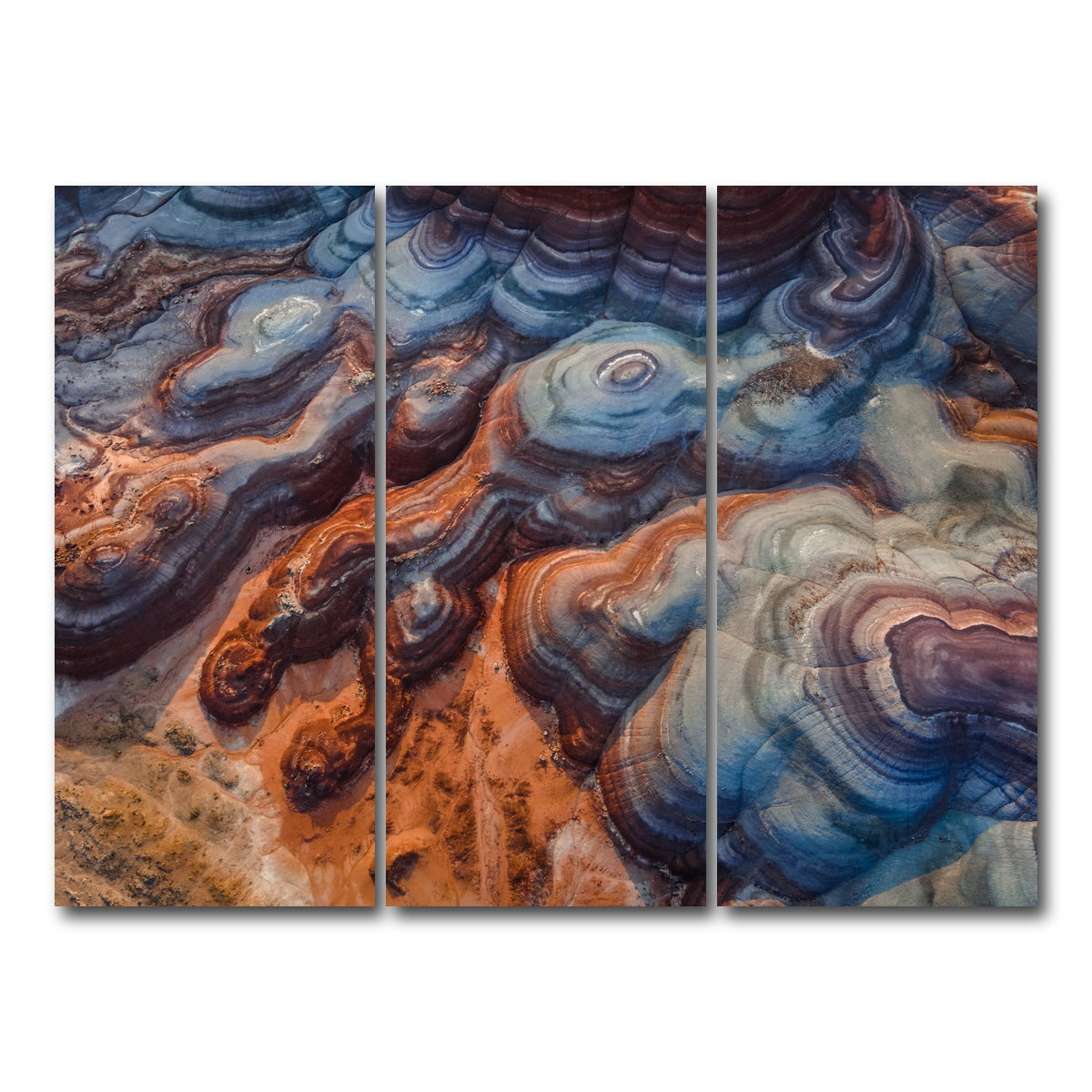 AUTO-MOCKUP WHITE | Colored Hills | 3 Piece | Gallery Wrap Canvas | group=8x18