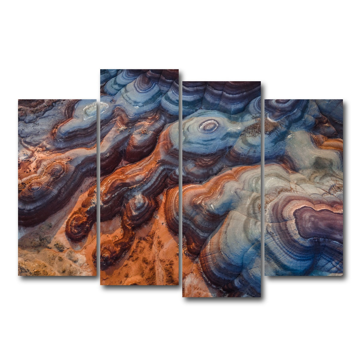 AUTO-MOCKUP WHITE | Colored Hills | 4 Piece | Gallery Wrap Canvas | group=4_normal