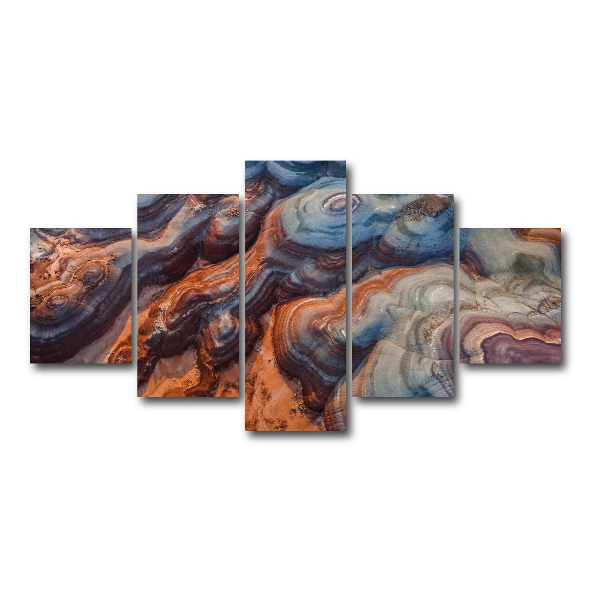 AUTO-MOCKUP WHITE | Colored Hills | 5 Piece | Gallery Wrap Canvas | group=5_short