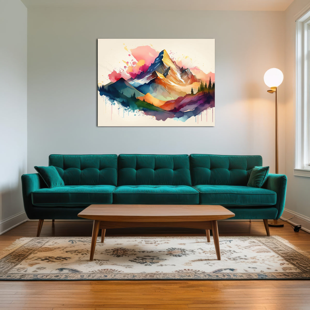 AUTO-MOCKUP ROOM | Colored Mountain