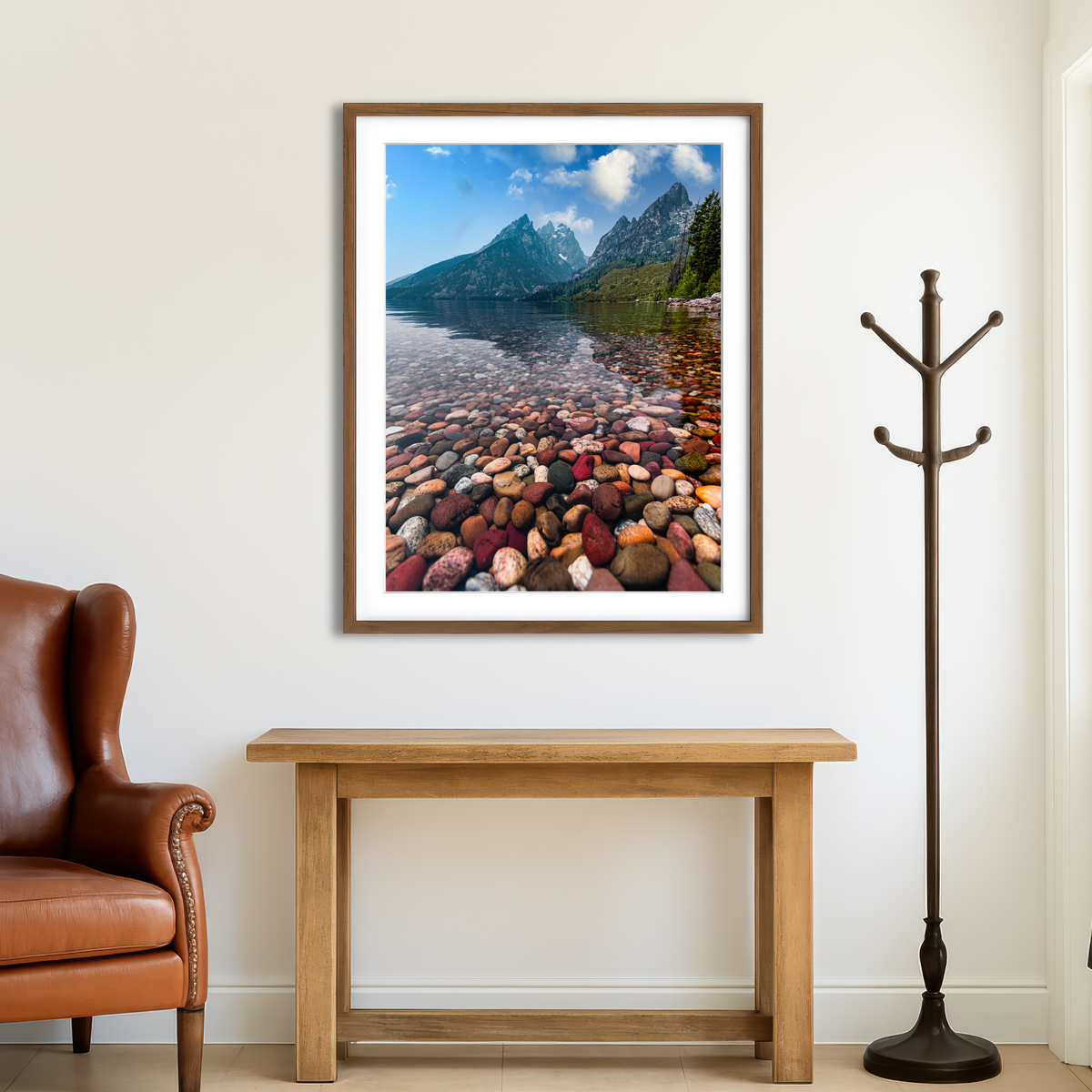 AUTO-MOCKUP ROOM | Colored Pebbles Wall Art