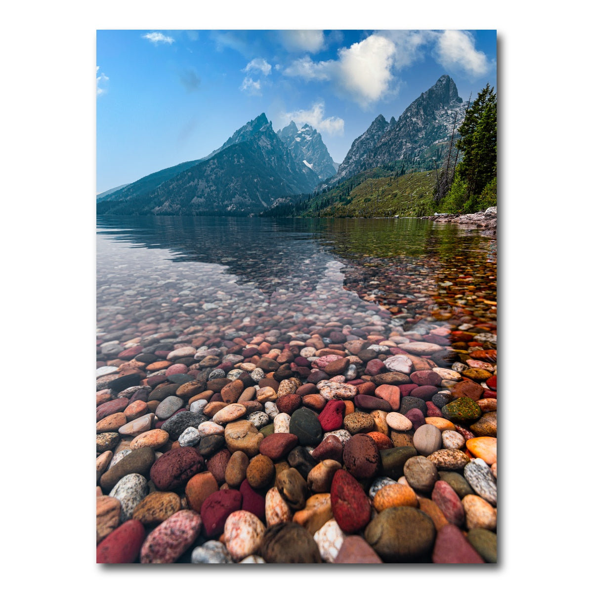 AUTO-MOCKUP WHITE | Colored Pebbles | 1 Piece | Gallery Wrap Canvas | group=3x4