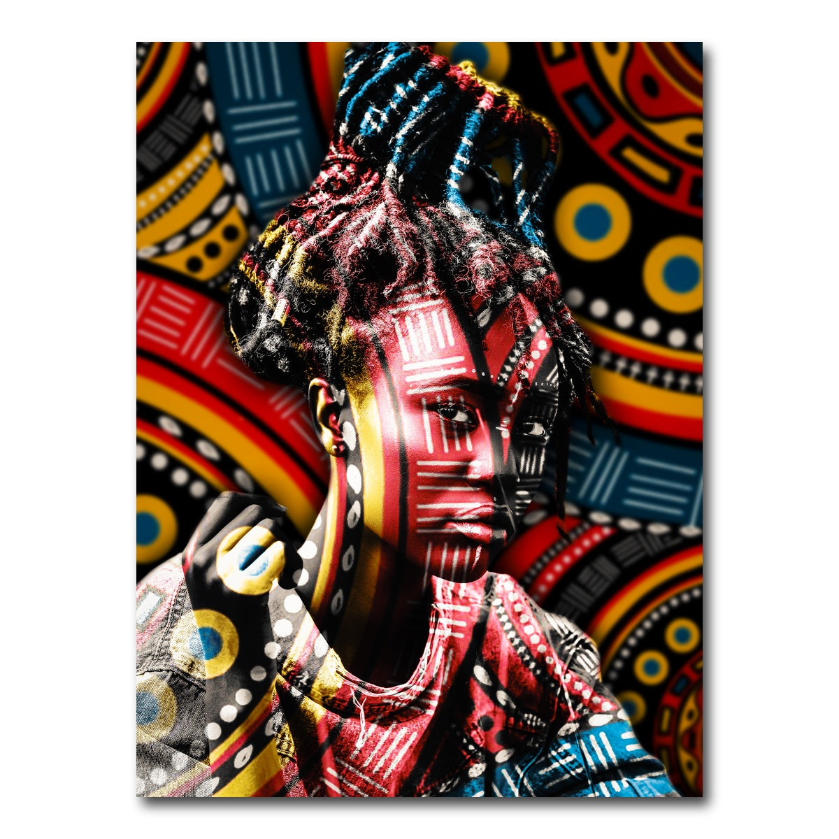 AUTO-MOCKUP WHITE | Colorful-Portrait | 1 Piece | Gallery Wrap Canvas | group=3x4