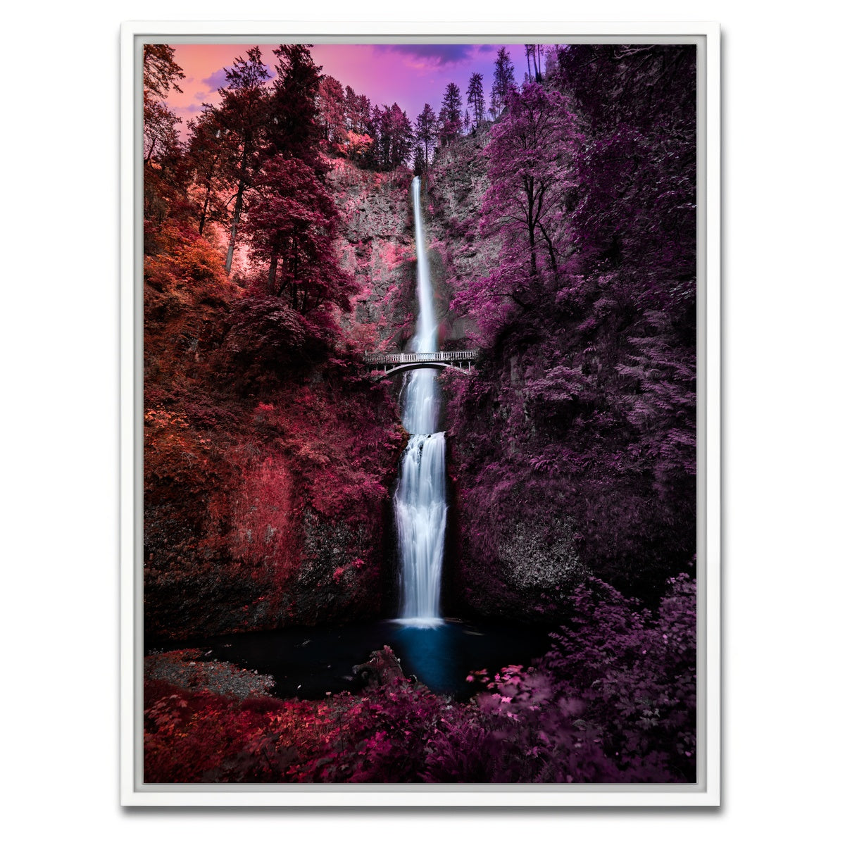 AUTO-MOCKUP WHITE | Colorful Falls | 1 Piece | White Framed Canvas | group=3x4