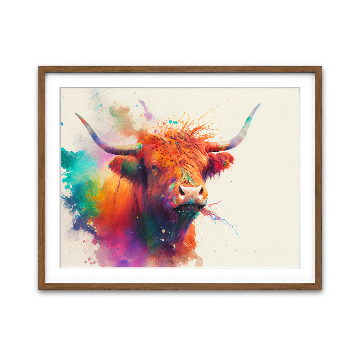 Framed Print 4x3 Walnut