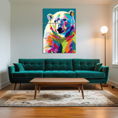 AUTO-MOCKUP ROOM | Colorful Polar Bear